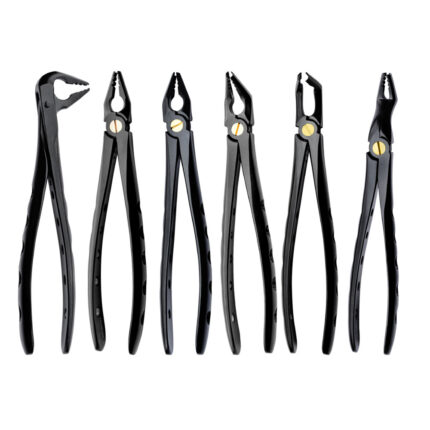 Deep Gripping Extracting Forceps Set of 6 – Premium Dental Extraction Instrument Kit