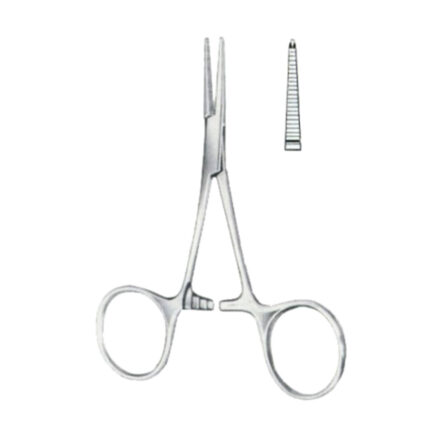 Hartmann Hemostatic Forceps BJ Curved 10cm/4"