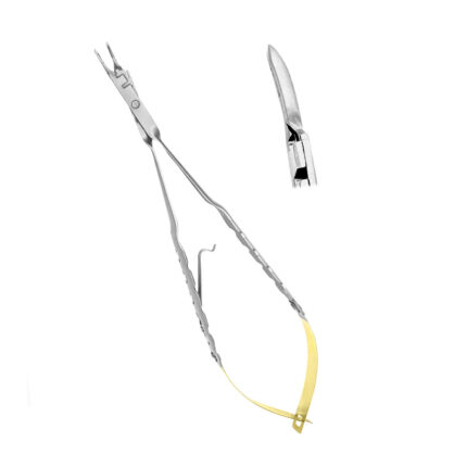 Micro Needle Holder Cutting Edge, Thumb-Lock, CVD 18cm