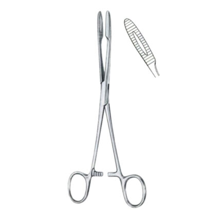 Gross-Maier Polypus Forceps BJ Curved 20cm/8" With Ratchet