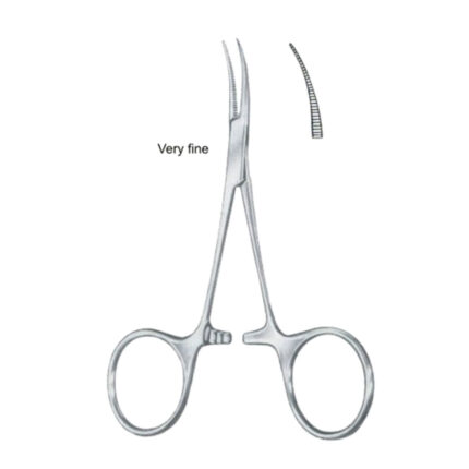 Jacobson-Halstead Hemostatic Forceps BJ Curved 13c