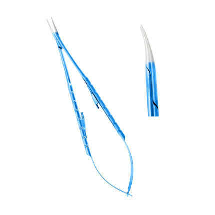 Titanium Micro Castrovijo Needle Holder Curved 18cm