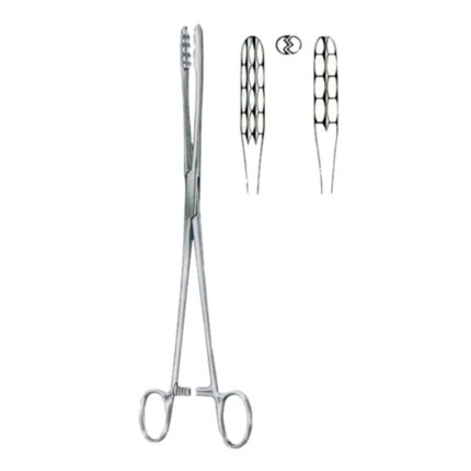 Ulrich Cotton Swab Forceps BJ Straight 25cm/10"