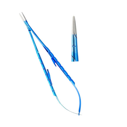 Titanium Micro Castrovijo Needle Holder Straight 18cm