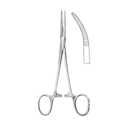 Kelly-Rankin Hemostatic Forceps BJ Curved 16cm/6 1