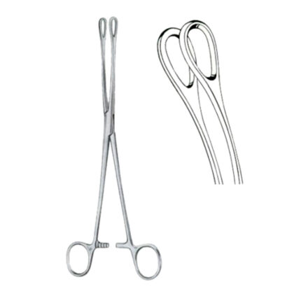 Foerster Sponge Holding Forceps BJ Curved 24cm/9 1/2" Smooth