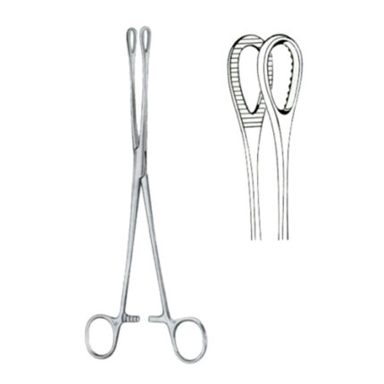 Foerster Sponge Holding Forceps BJ Straight 18cm/7" Serrated