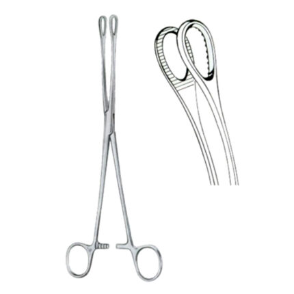 Foerster Sponge Holding Forceps BJ Curved 20cm/8" Serrated