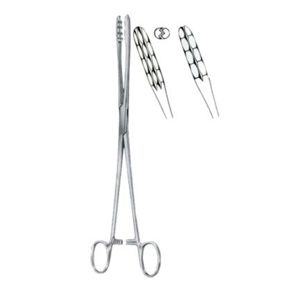 Ulrich Cotton Swab Forceps BJ Curved 25cm/10"