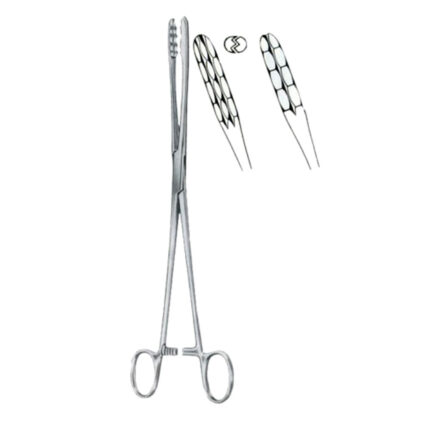 Ulrich Cotton Swab Forceps BJ Curved 27cm/10 1/2"